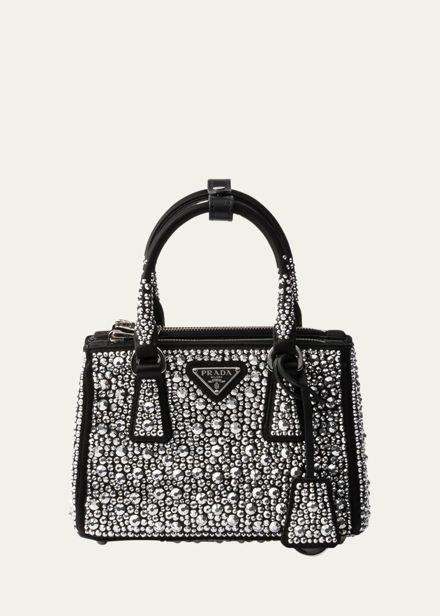 Allover Crystal Top-Handle Bag - 1