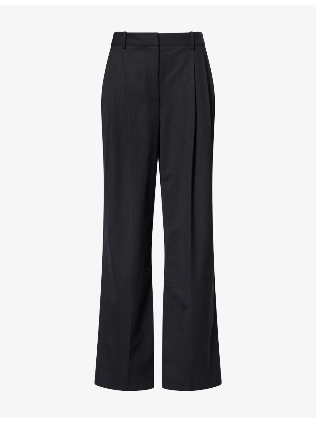 Ivy Pleated Wool Twill Trousers - 1