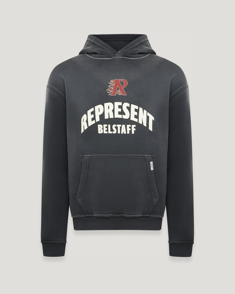 BELSTAFF X REPRESENT FLAME PHOENIX HOODIE 1