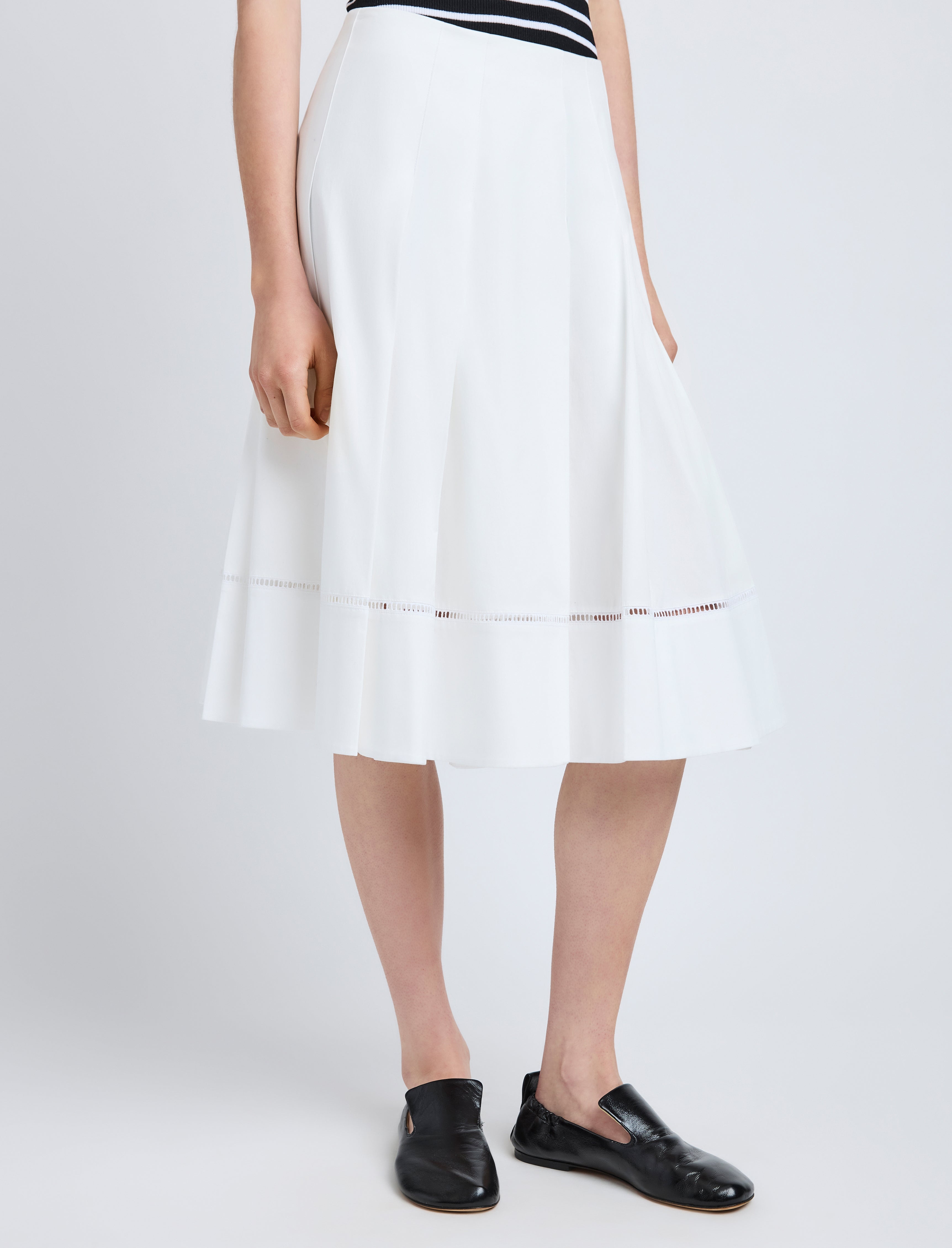 Laci Skirt in Eco Cotton Poplin - 5