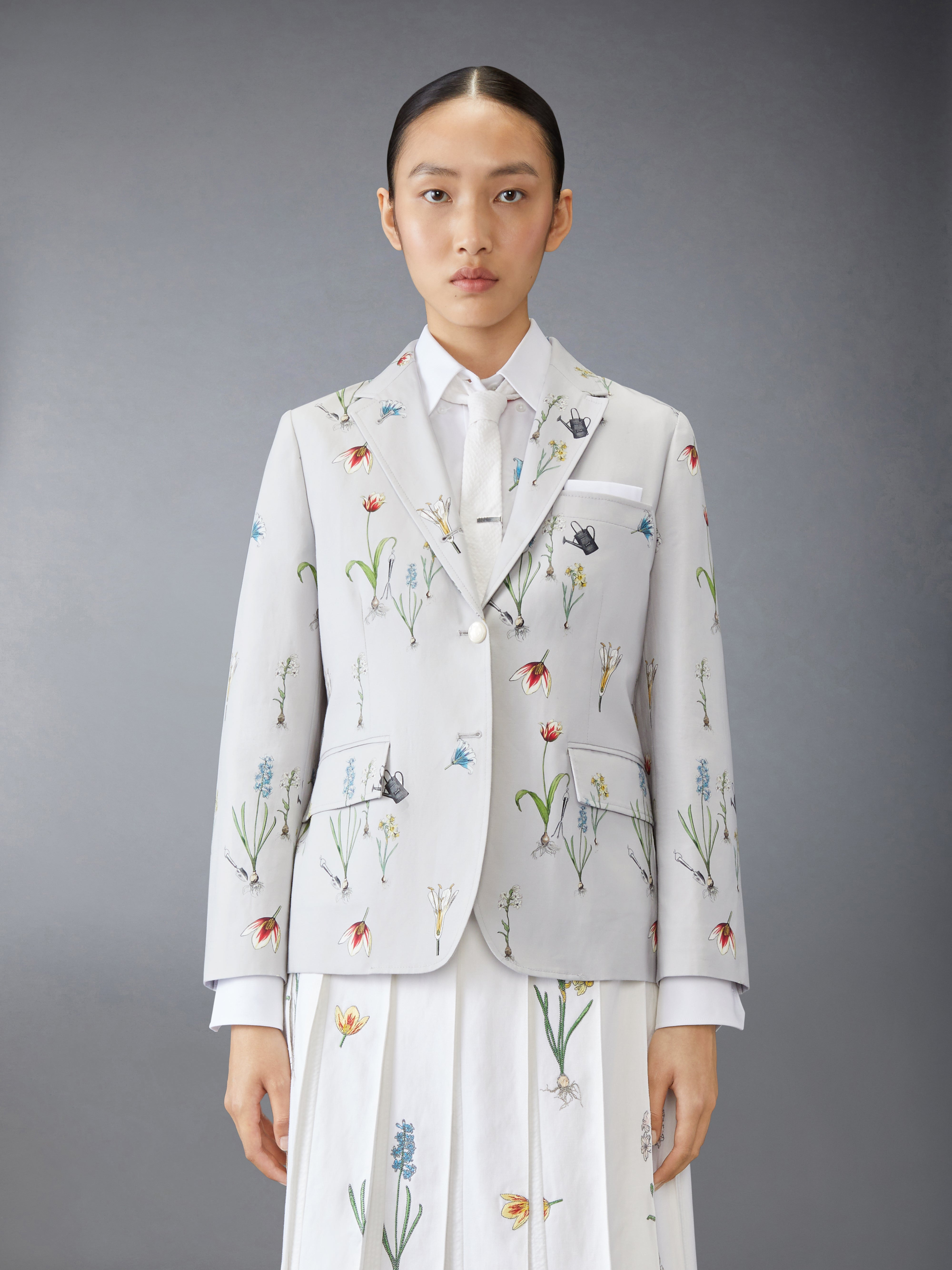 CLASSIC COTTON LINEN BOTANICAL FLOWER SPORT COAT - 2