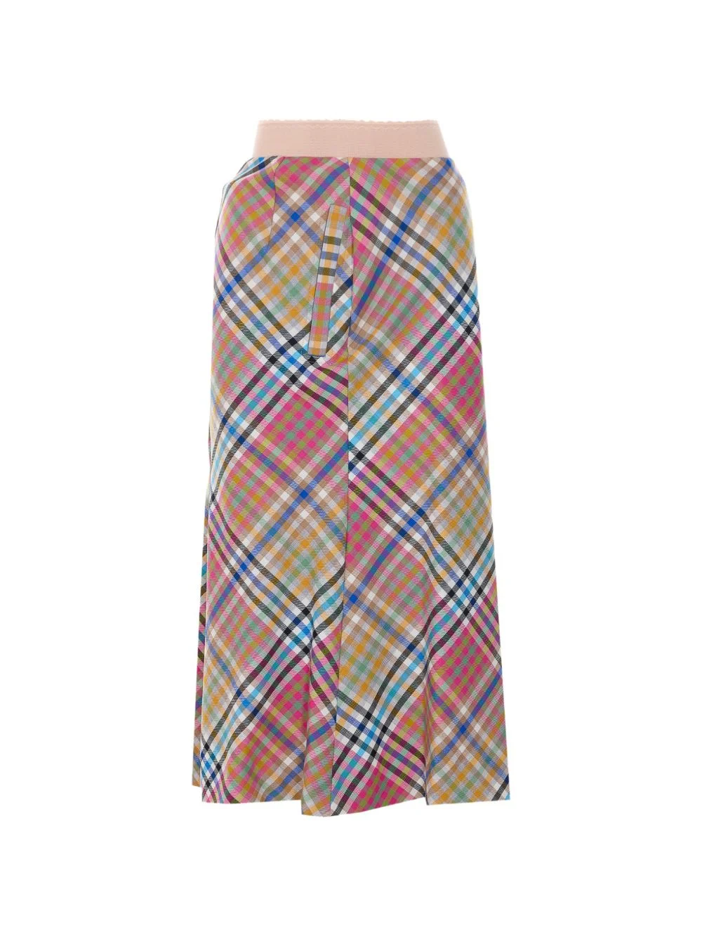 Vase Ensemble check-motif skirt - 1