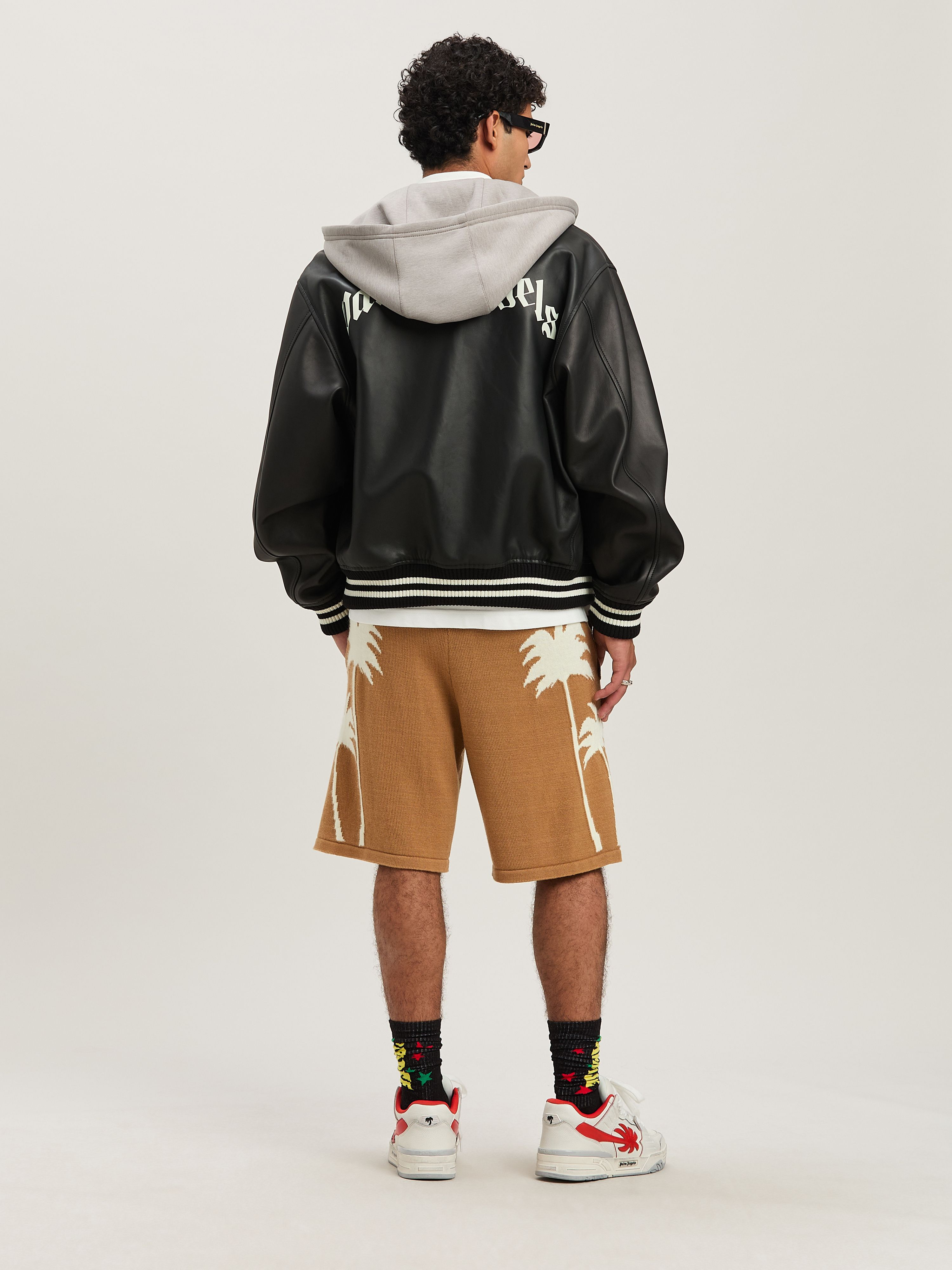Palm Inlay knit shorts - 2