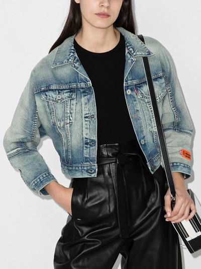 Heron Preston x Levi's cropped denim jacket outlook