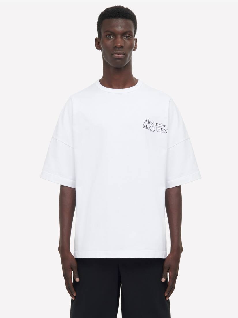 Men's Exploded Logo T-shirt in White - 2