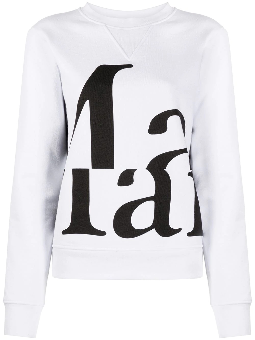 oversized-logo print jumper - 1