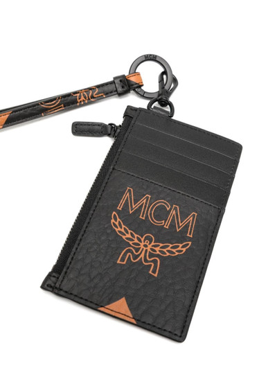 MCM Aren monogram-print card holder outlook