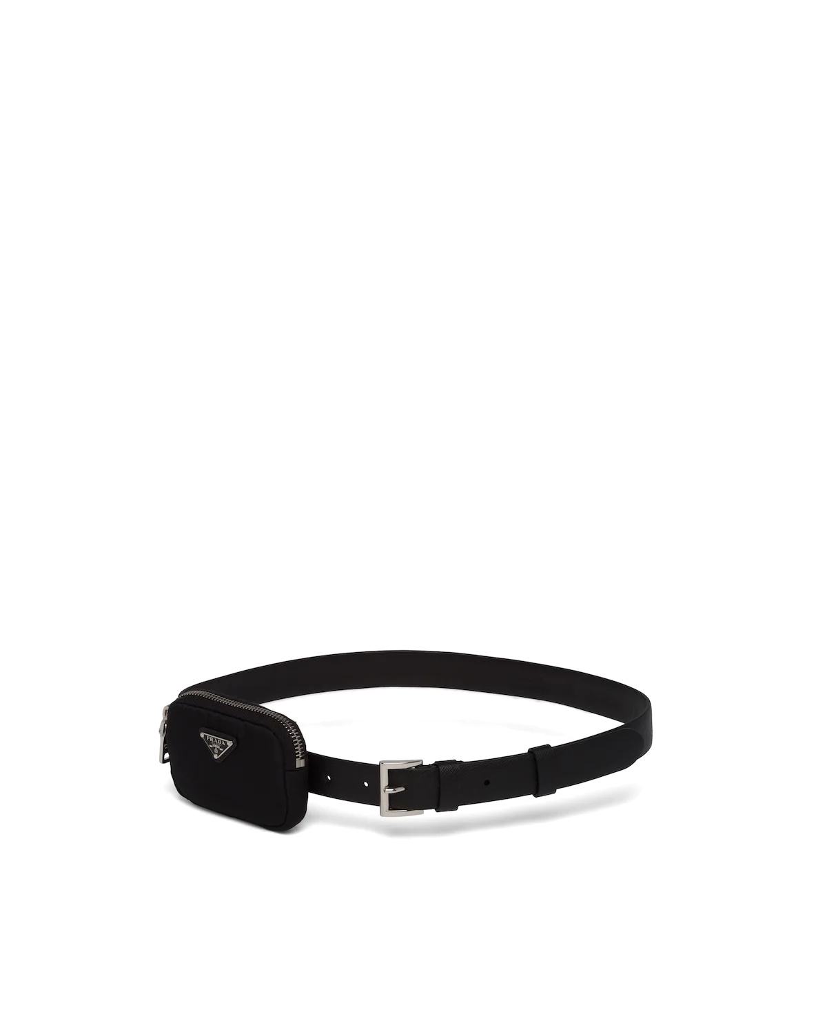 Saffiano leather belt with pouch - 1