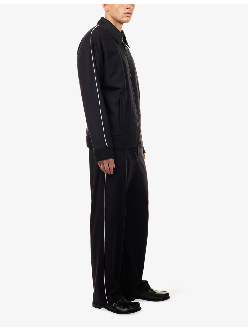 Loewe Drawstring Straight-Leg Wool Trousers outlook