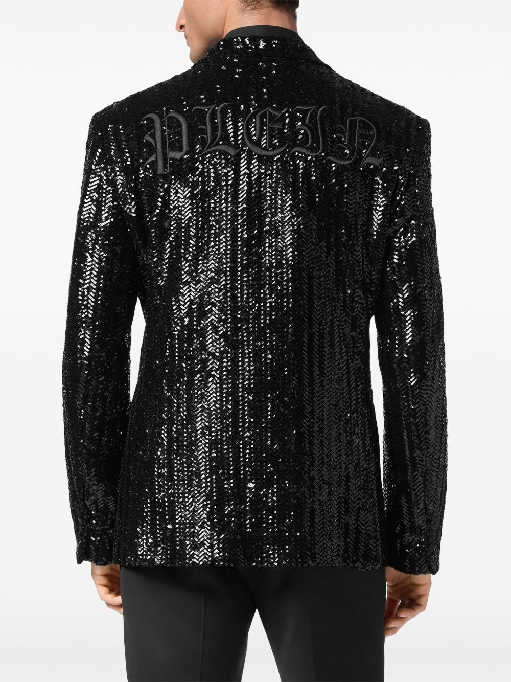 embroidered lurex blazer - 4