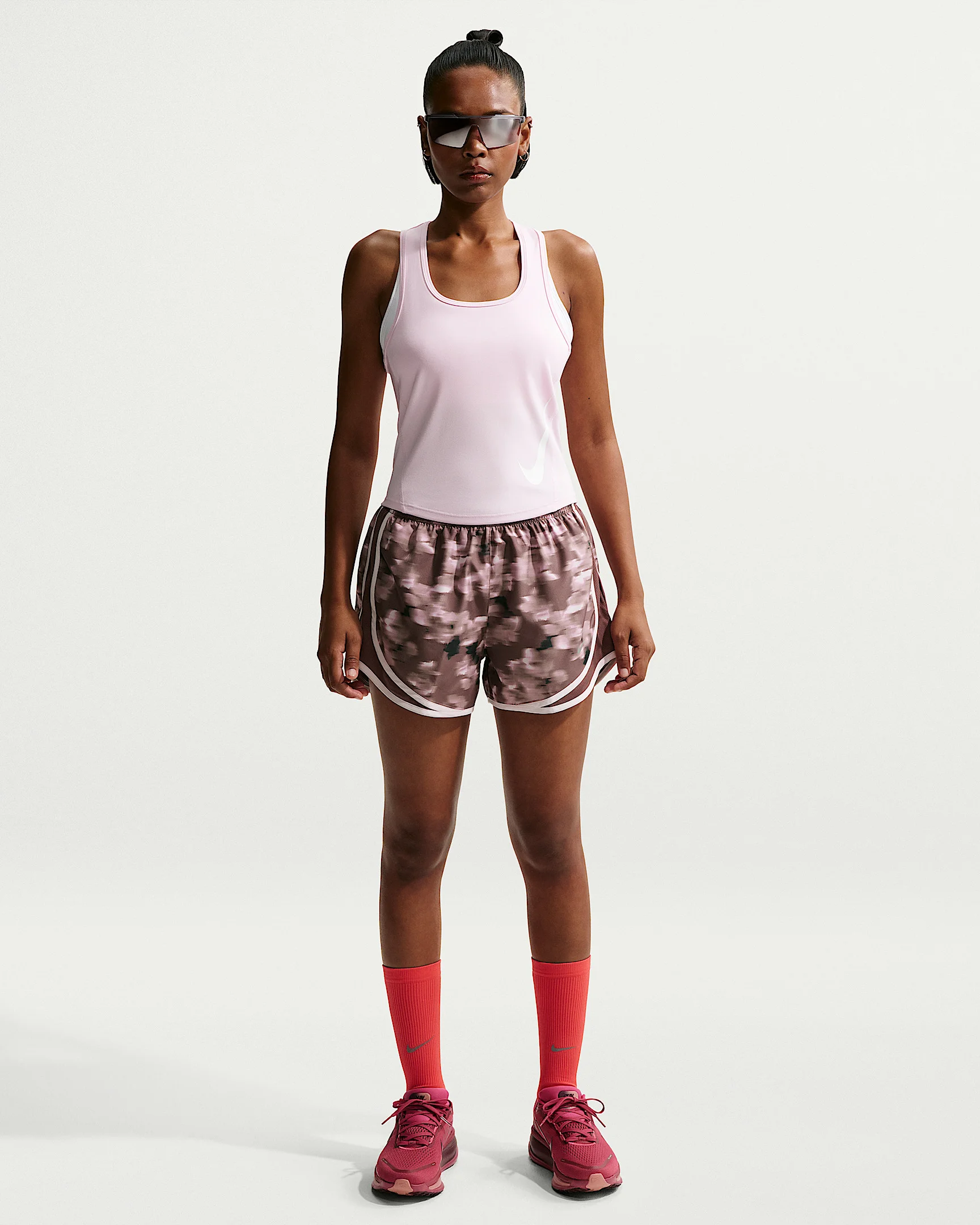 Nike Tempo Women's Mid-Rise 3" Brief-Lined Printed Running Shorts - 1