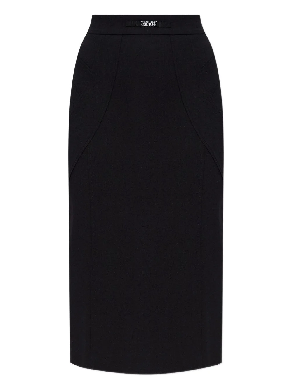 waistband-detail pencil skirt - 1