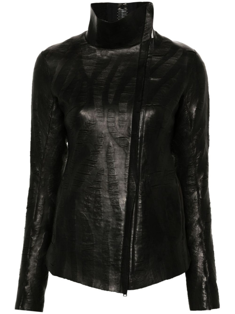 metallic-detail jacket 1