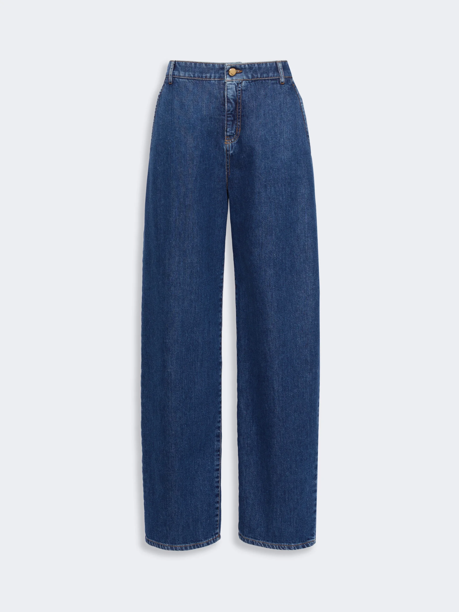 CONICO Barrel-leg denim trousers - NAVY - 1