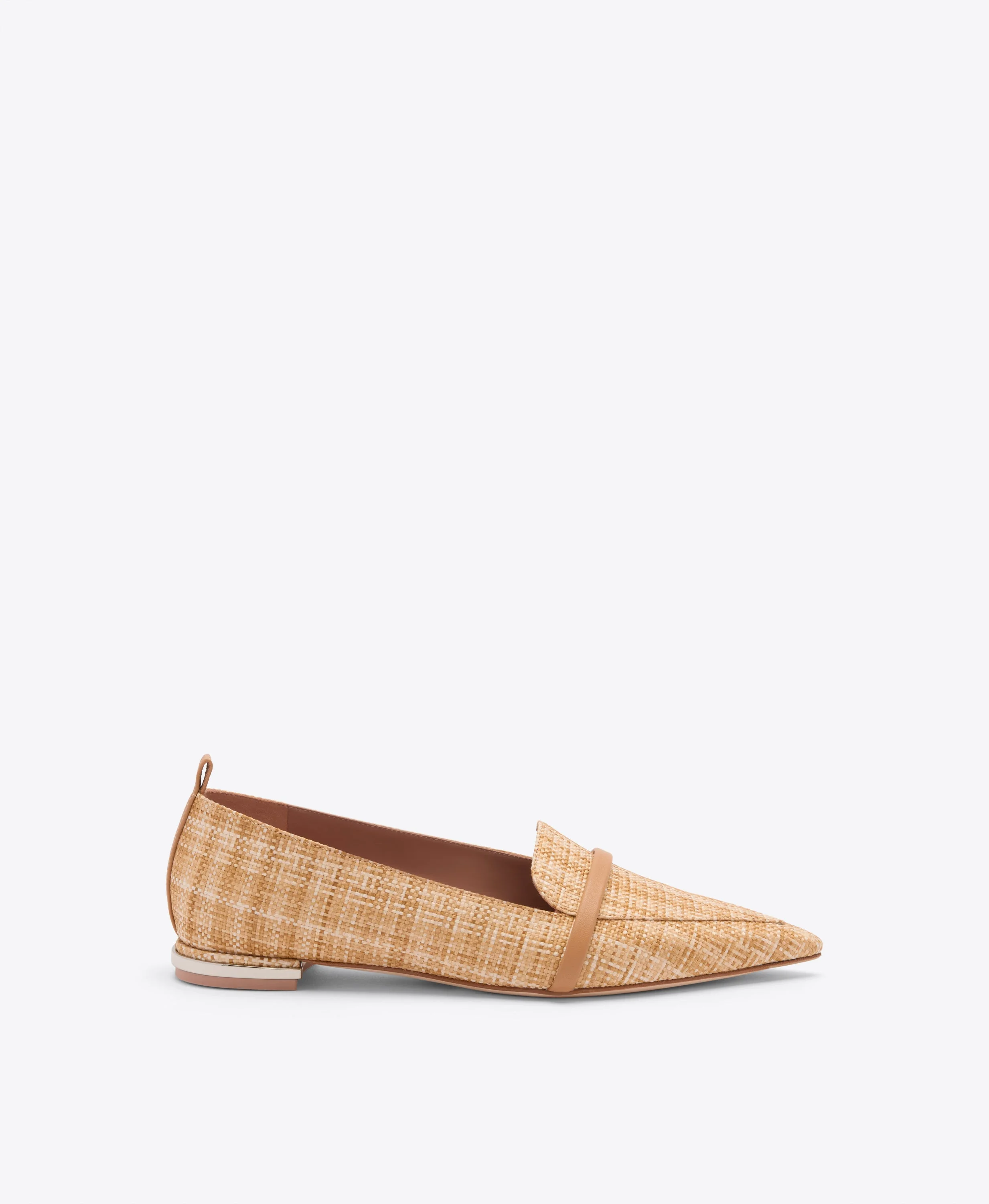 Dora Beige Raffia Loafers - 1