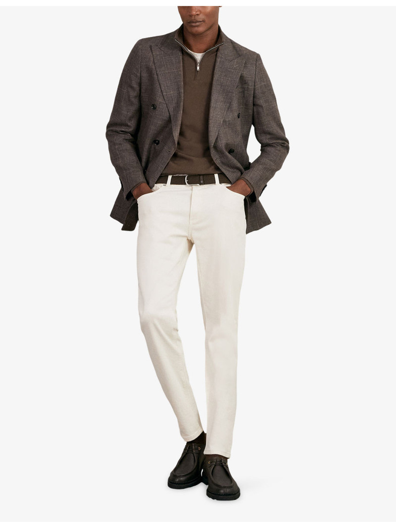 REISS Blackhall Half-Zip Long-Sleeve Merino-Wool Jumper outlook