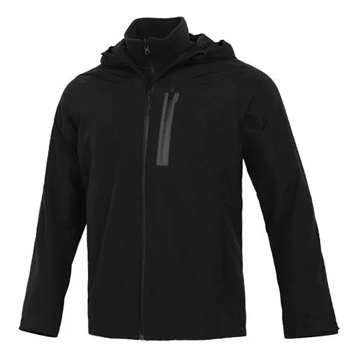 adidas 3 in 1 Wp Jkt Outdoor Sports Hooded Jacket Black GF0019 - 1