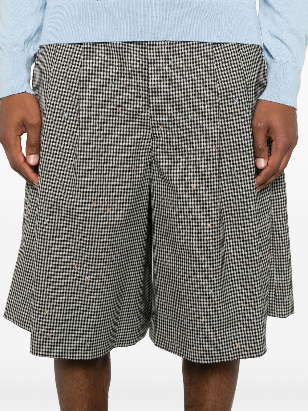 plaid tailored shorts - 5