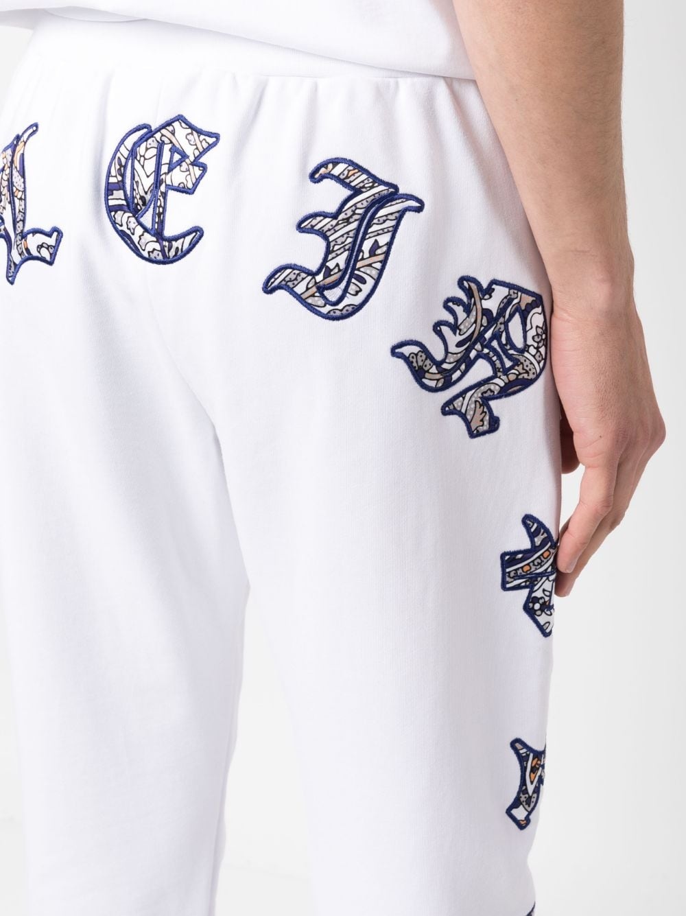 paisley-print logo-patch track pants - 5