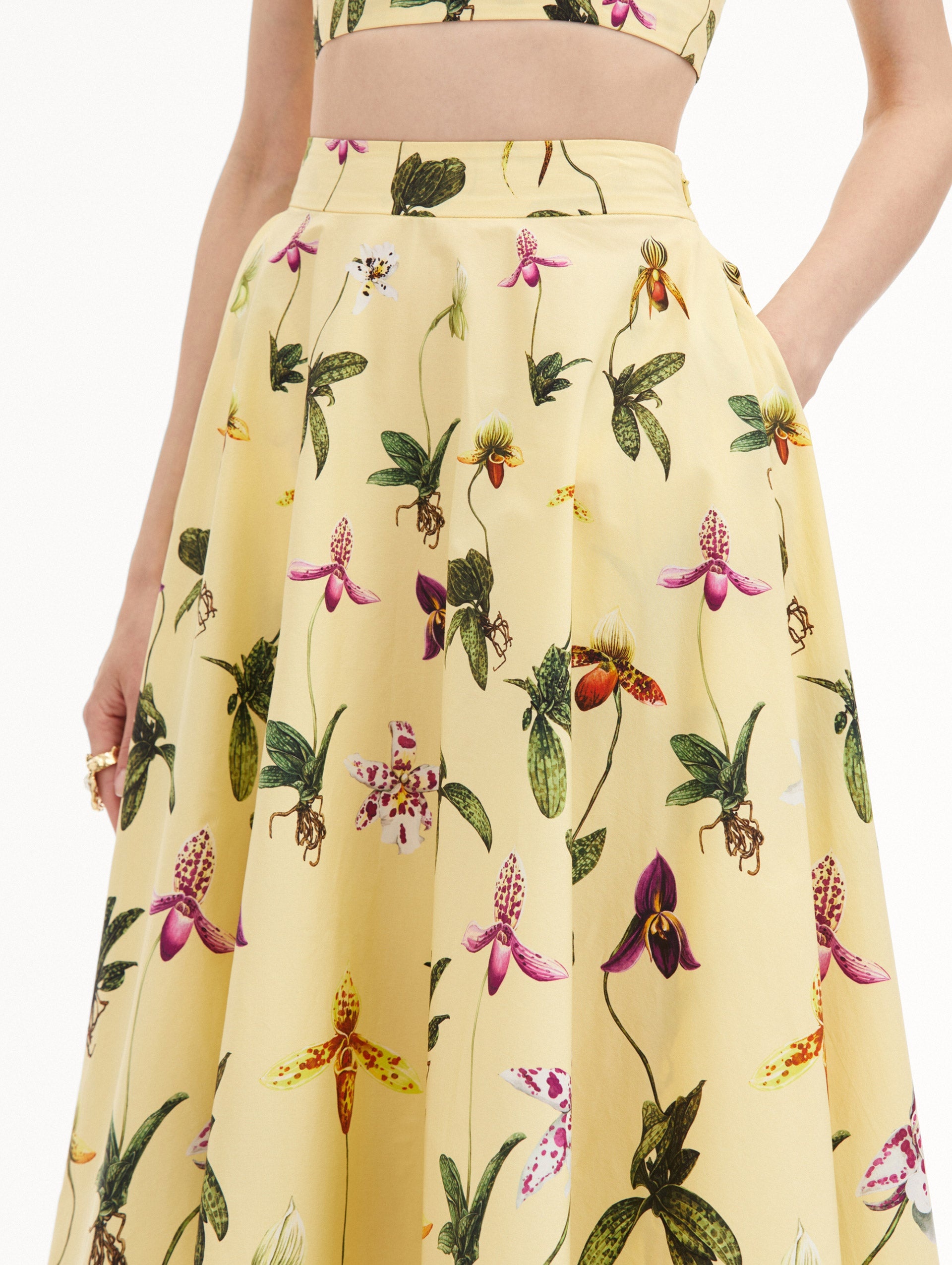 ORCHID COTTON POPLIN SKIRT - 6