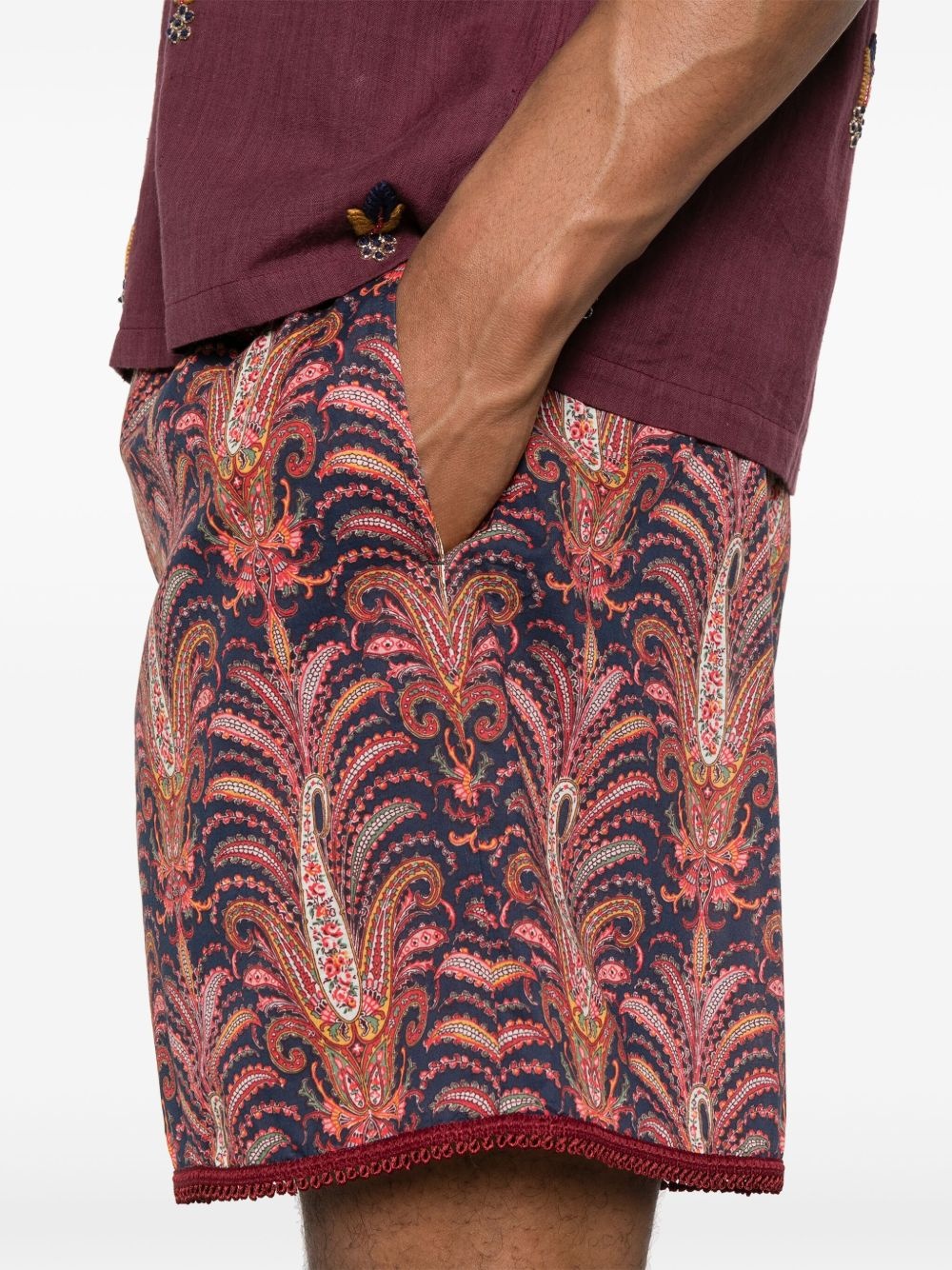 Voyage Imaginaire-print shorts - 5