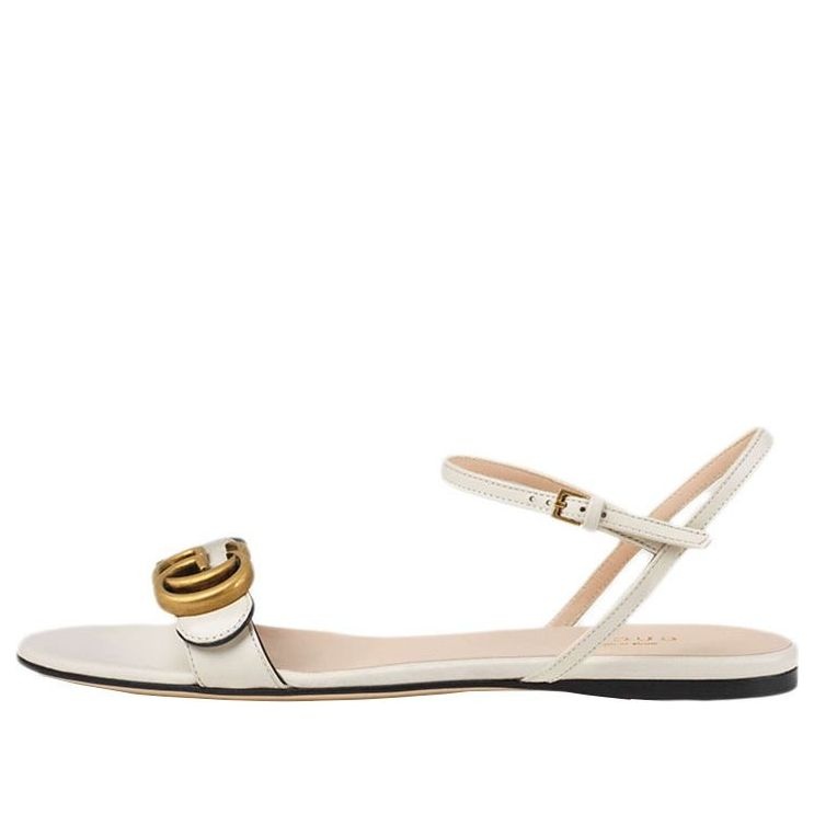 (WMNS) Gucci Double G Leather Sandal 'White' 524631-A3N00-9022 - 1