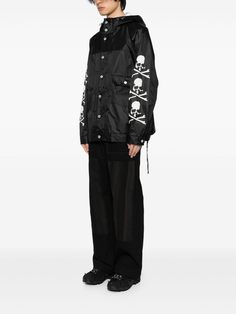 skull-print jacket - 3