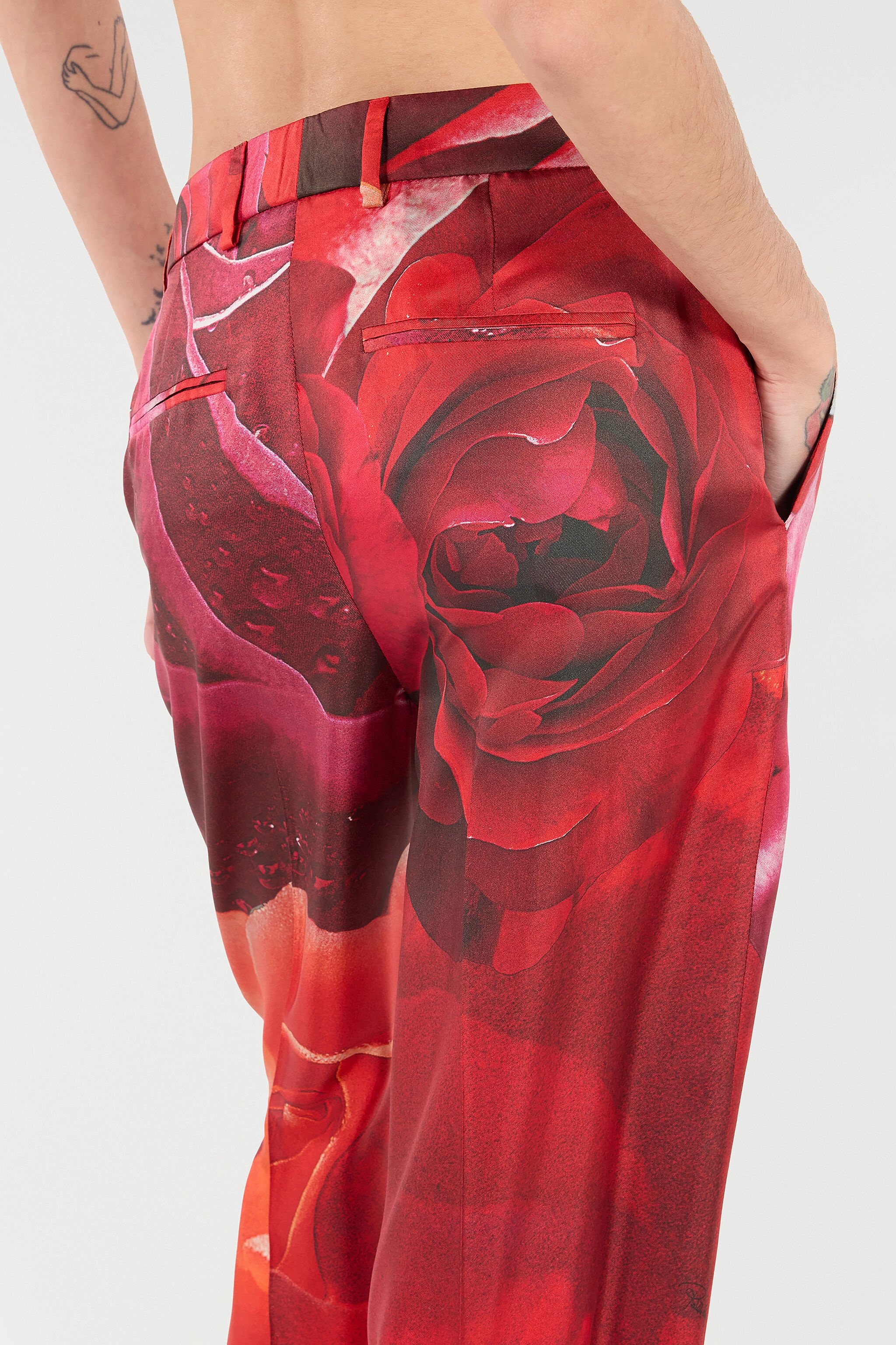 Rose-Print Pants - 7