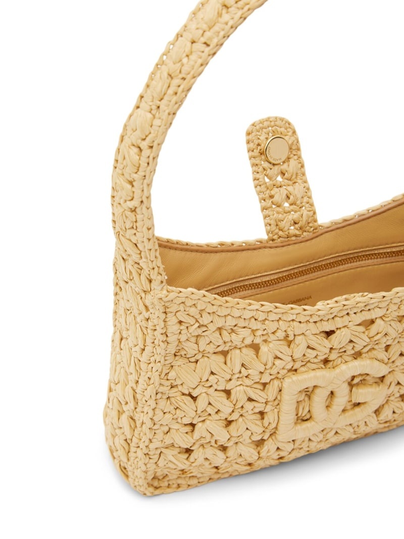 3.5 raffia shoulder bag - 6