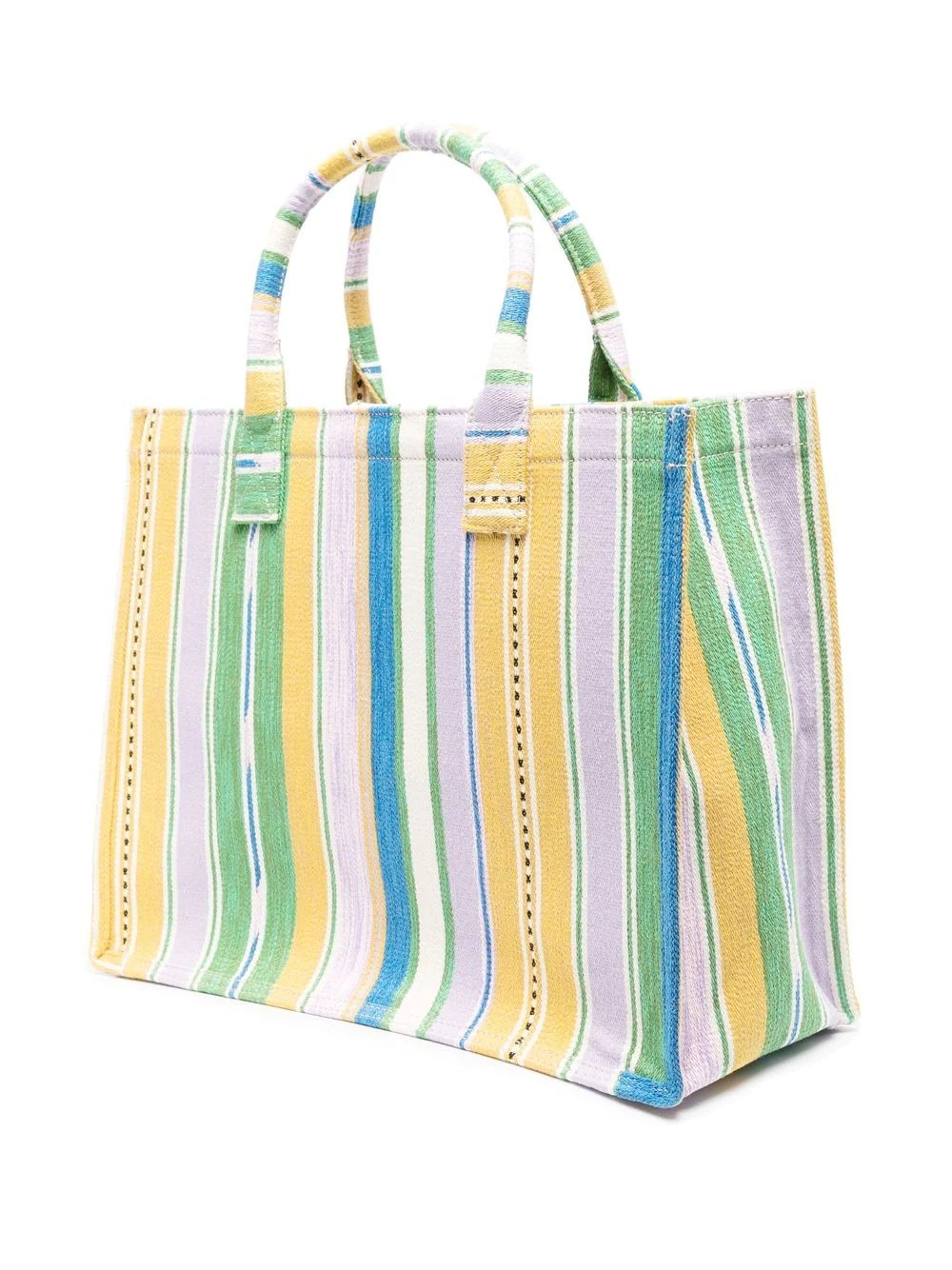 striped tote bag - 4