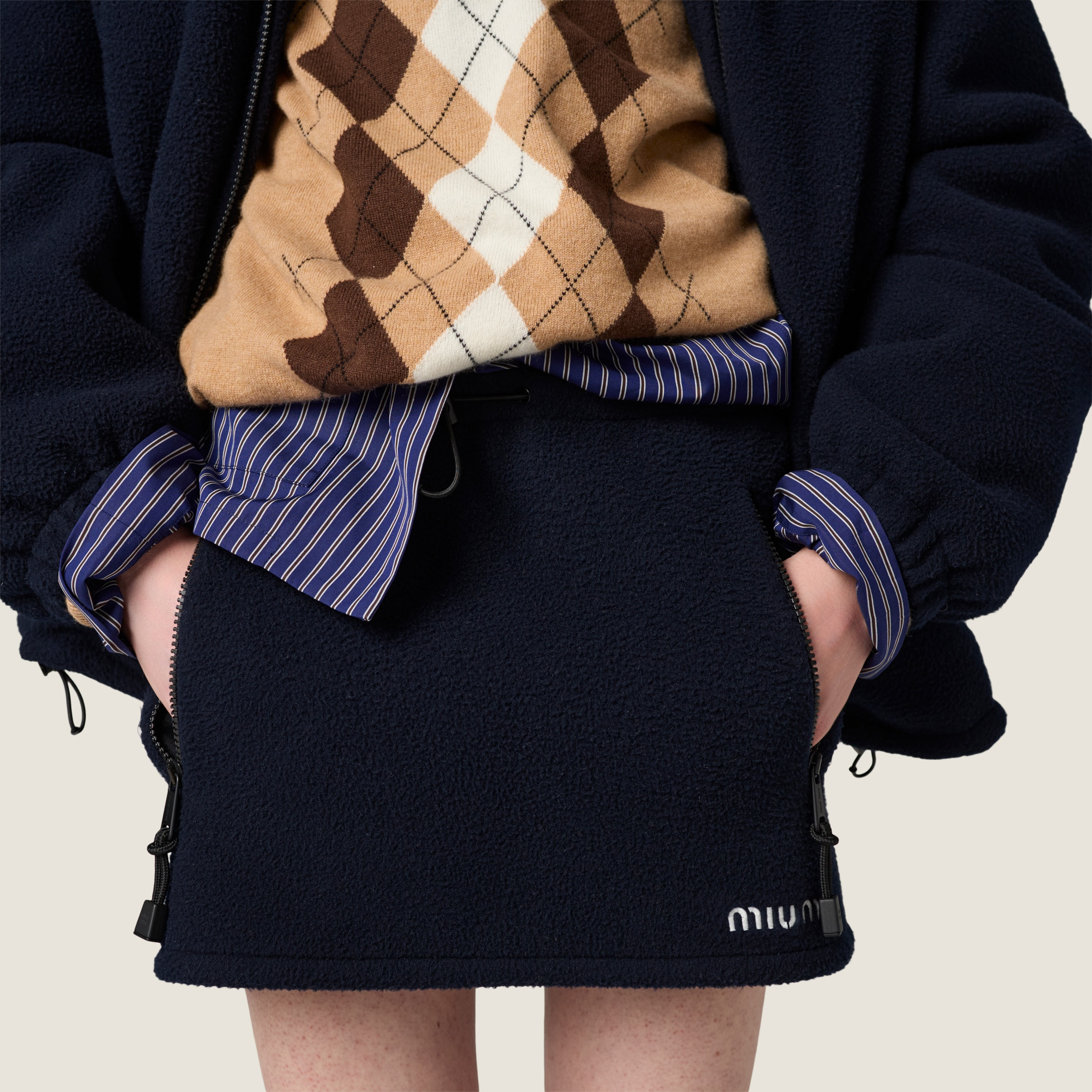 Fleece miniskirt - 5