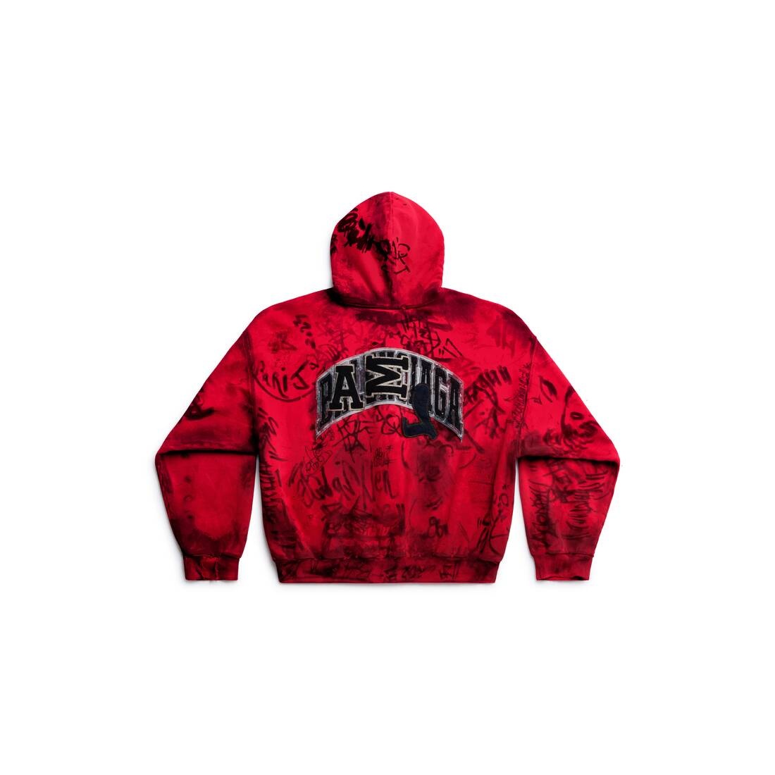 Skater Zip-up Hoodie Medium Fit in Red - 2