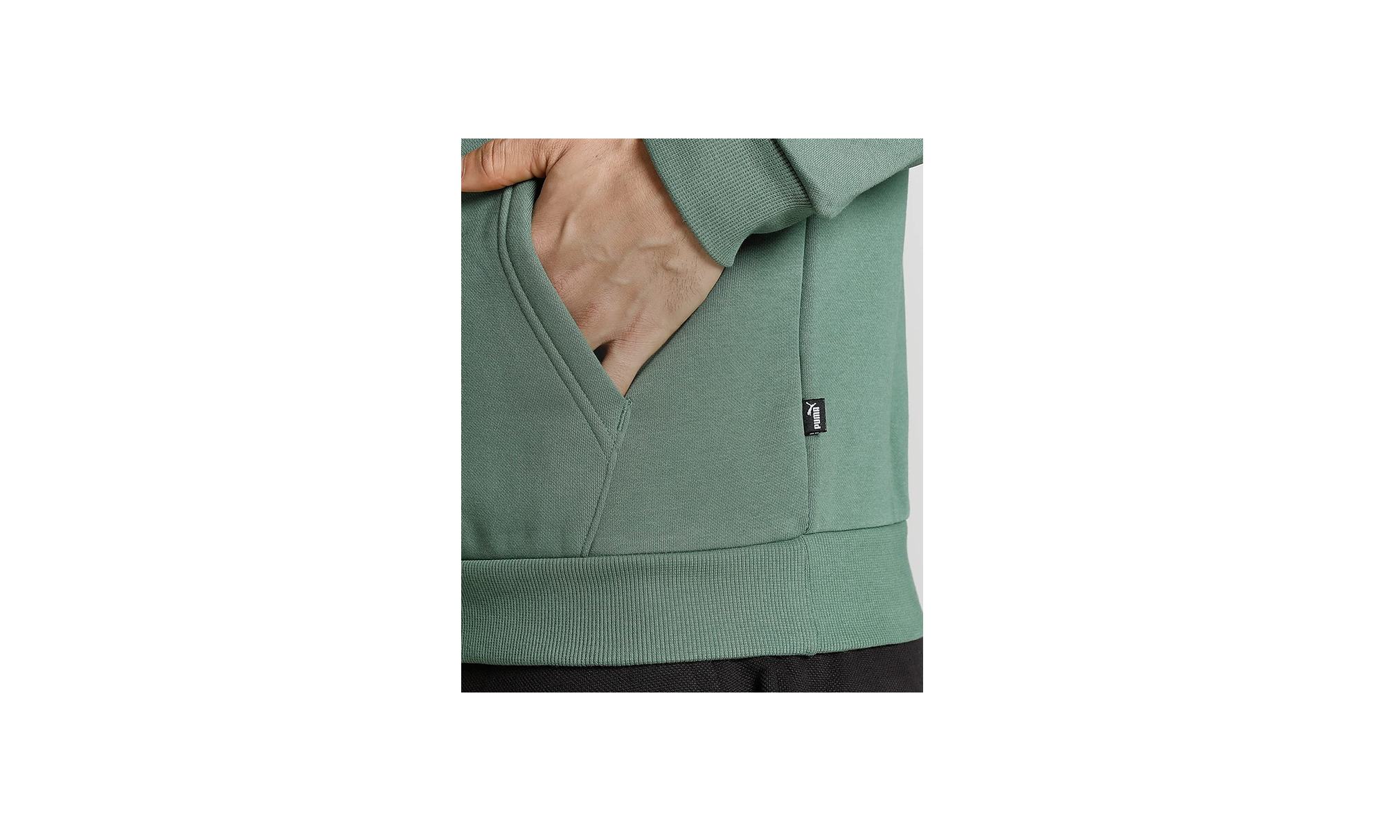 ESS+ 2 COLOR BIG LOGO HOODIE FL "Green" - 2
