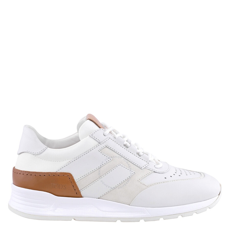 Tods Men's Low Top Leather Sneakers In White - 1