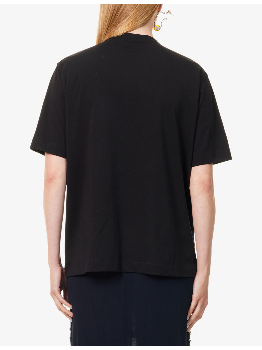 Hebitta Bow-Knot Cotton-Jersey T-Shirt - 4