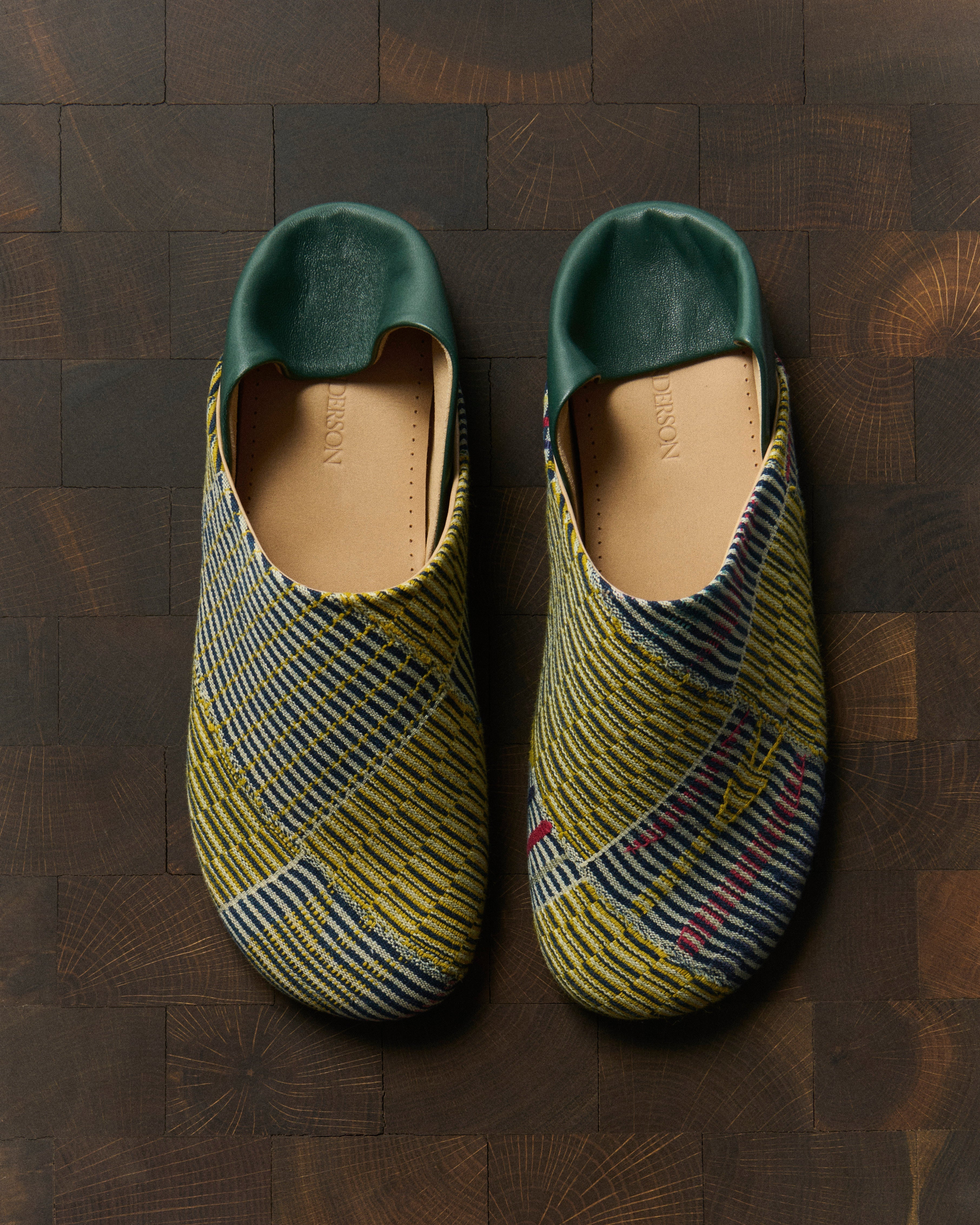 WOMENS SLIPPER MULES IN YELLOW-MULTI - 2