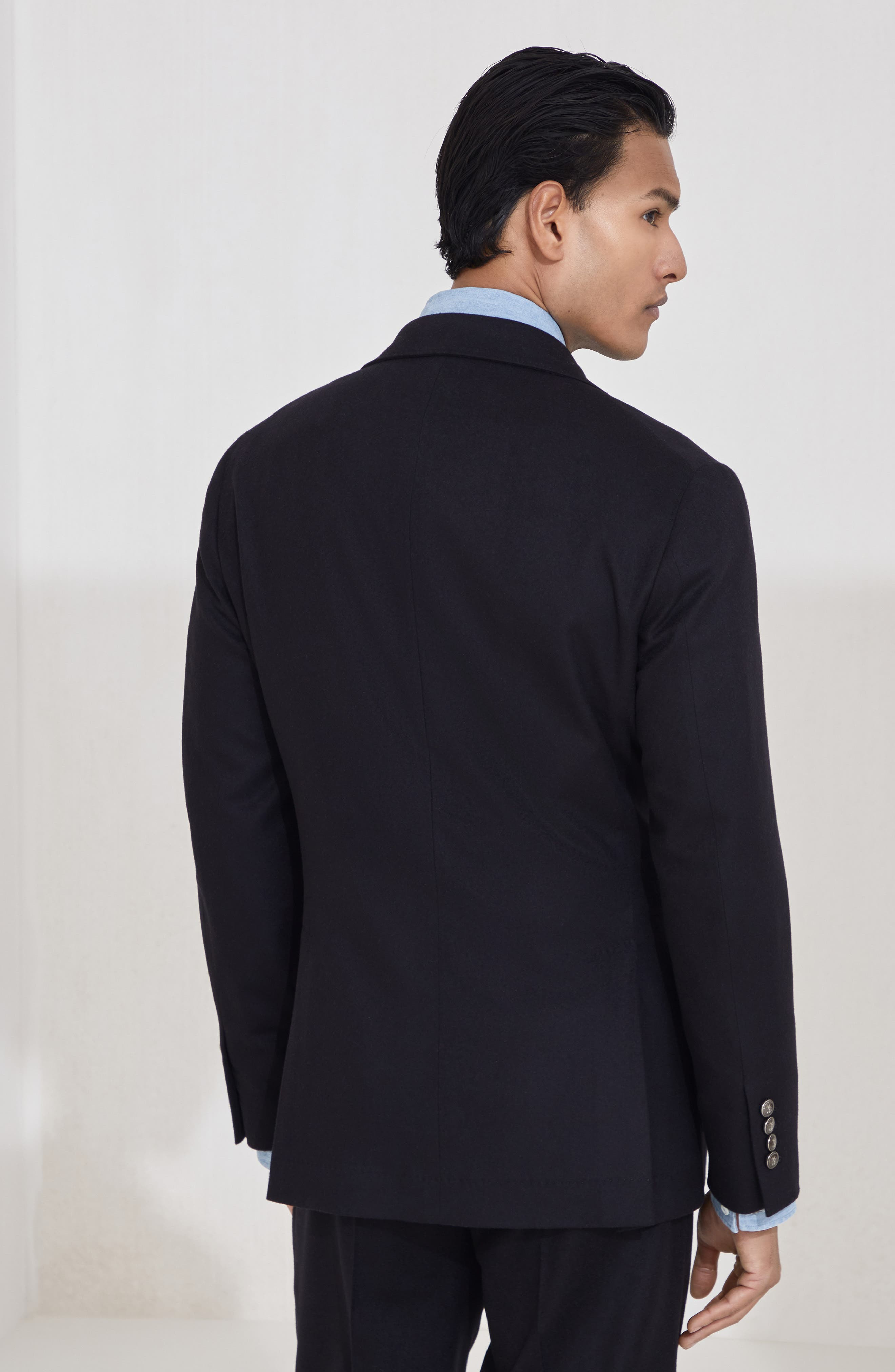 Brunello Cucinelli Blazer with metal buttons in Black at Nordstrom - 3