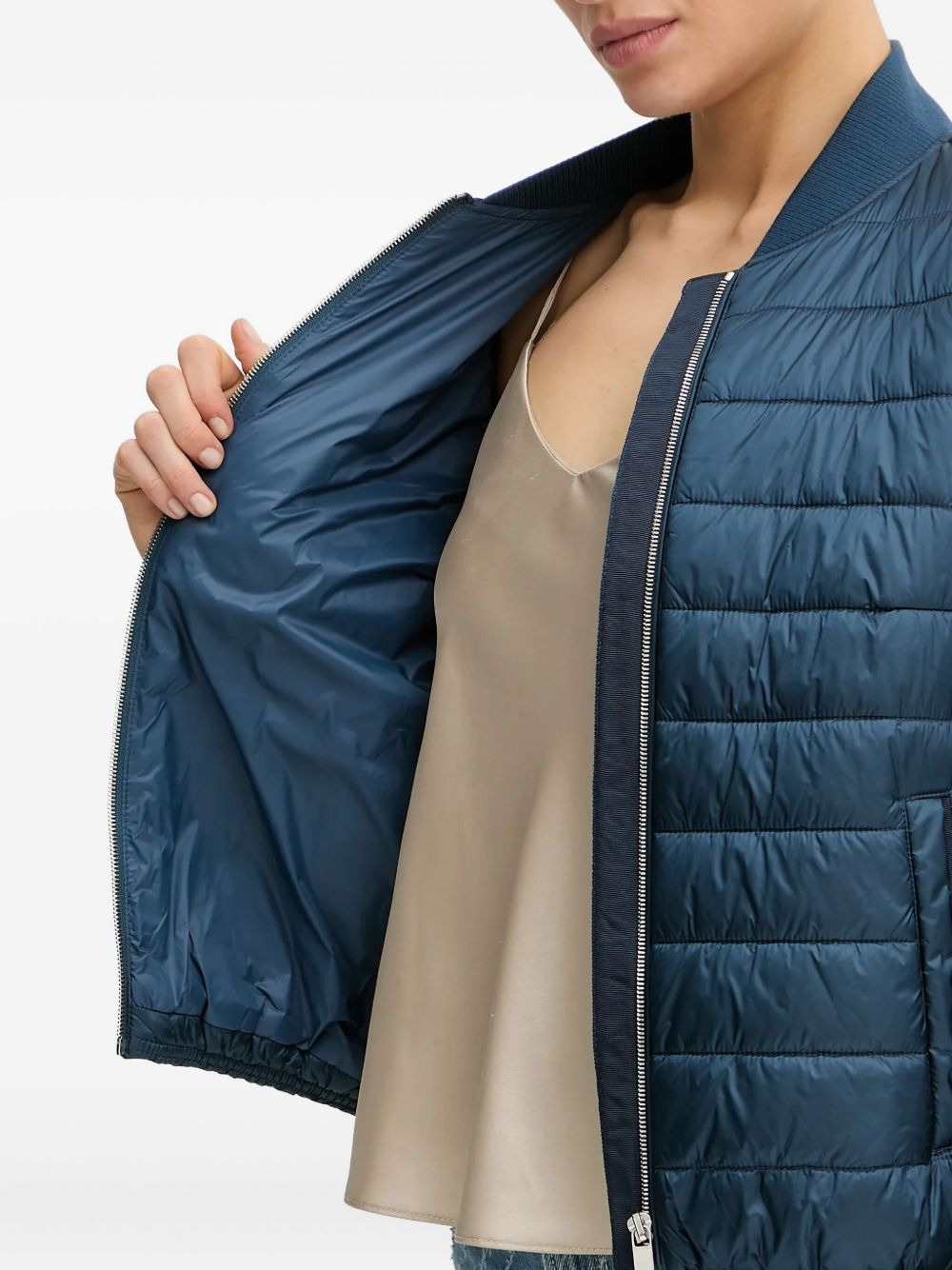 quilted panelled jacket - 5
