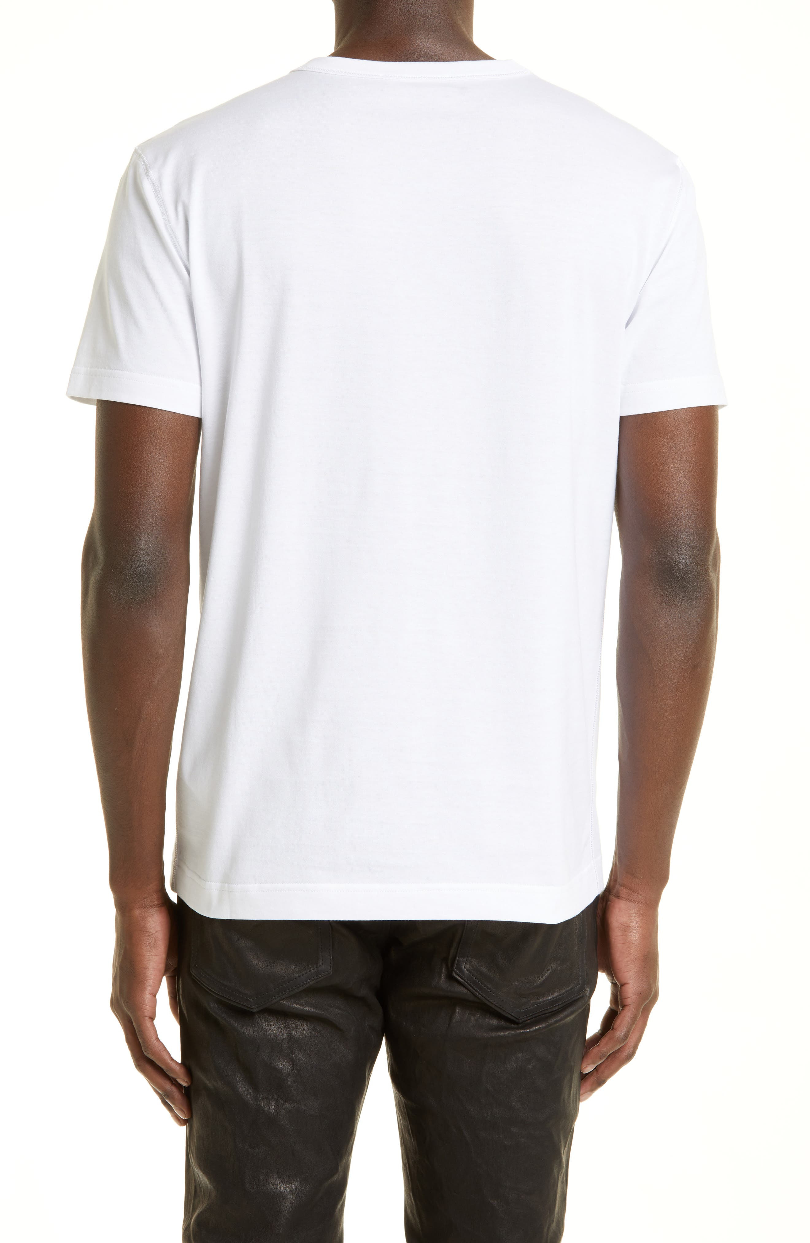 Logo Plate Crewneck Cotton T-Shirt - 2