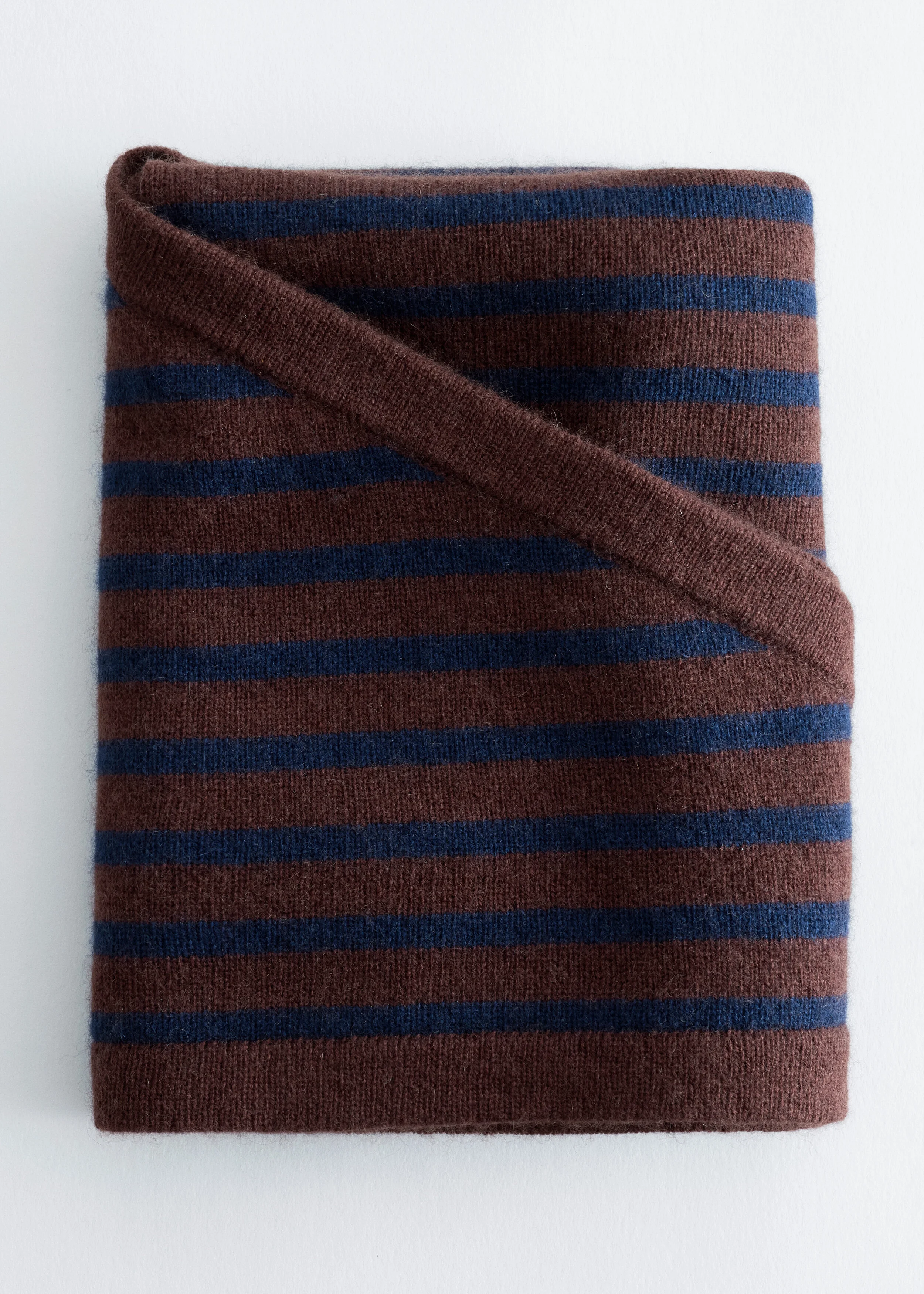 Silk-Cashmere Triangle Scarf - 1