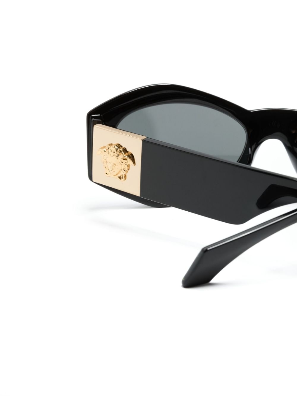 Medusa plaque irregular-frame sunglasses - 3