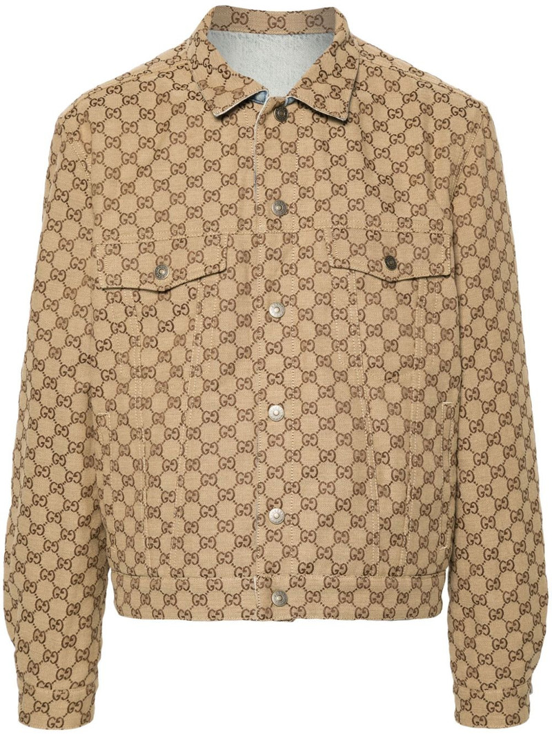 GG-canvas reversible denim jacket 1