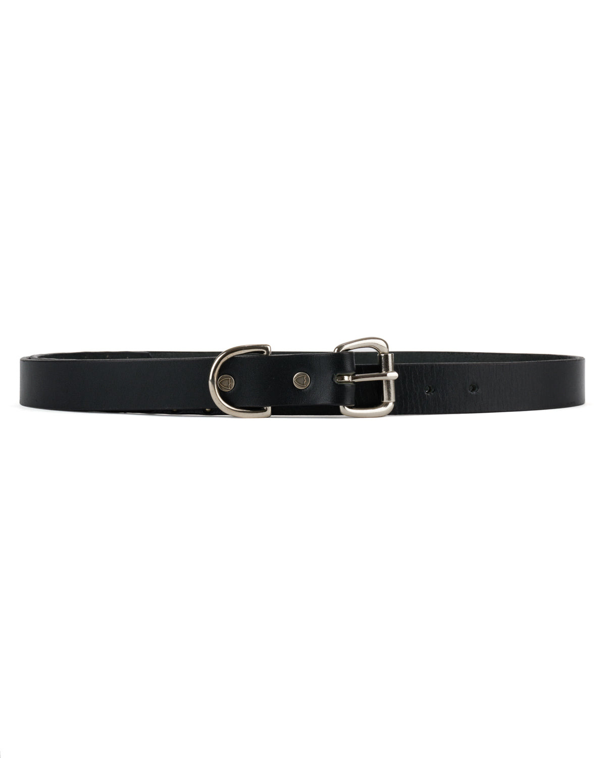 Brain Dead x Hollywood Trading Co Studded Skinny Belt - Black - 3