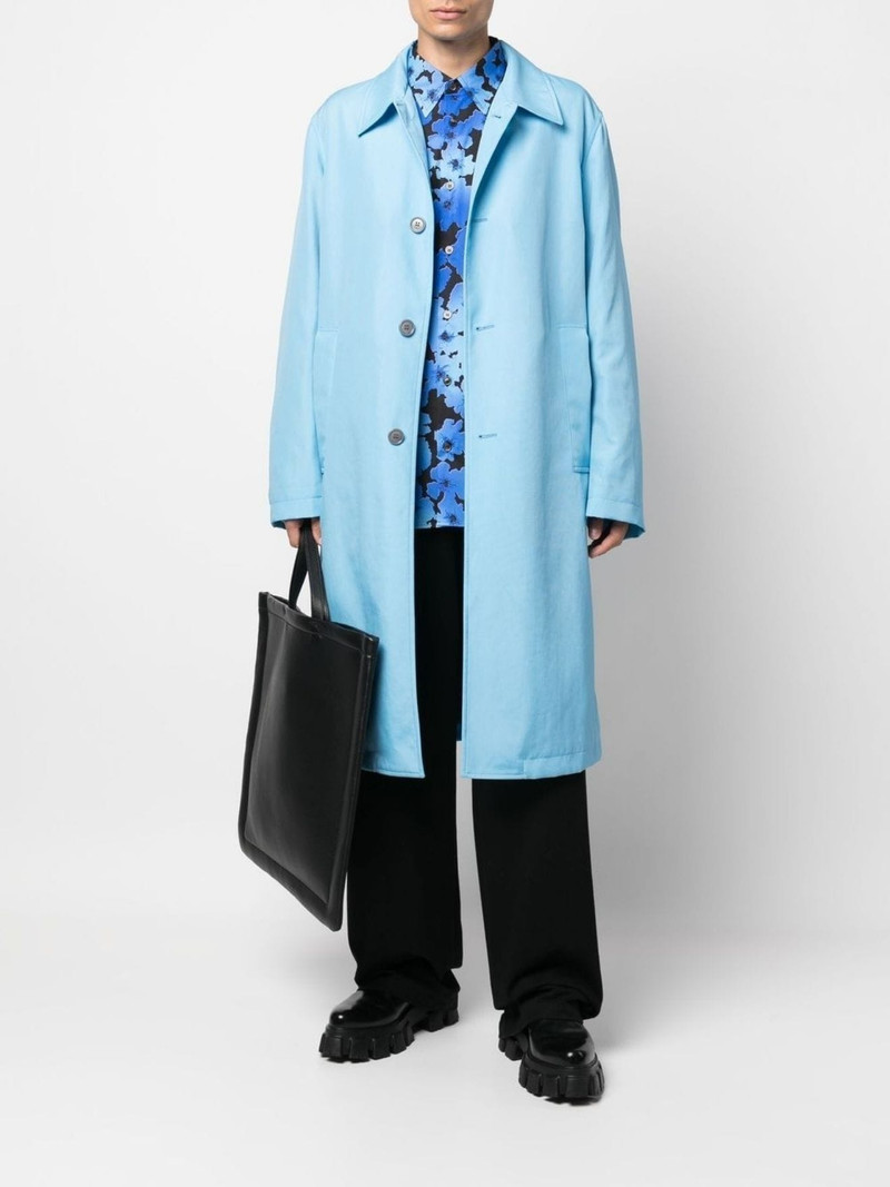 Dries Van Noten Rankle button-down single-breasted coat outlook