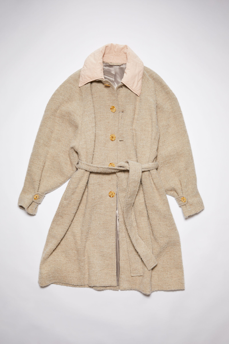 Wool linen coat - Sand beige 7