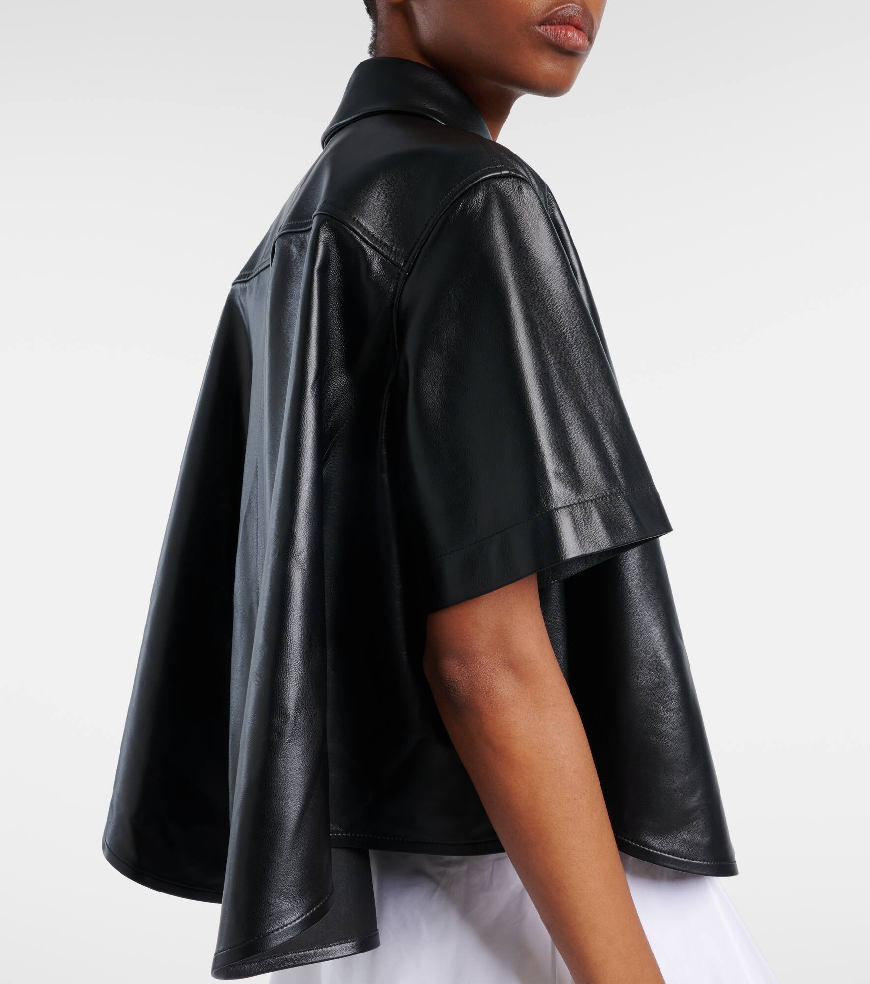 Anagram leather bowling shirt - 5