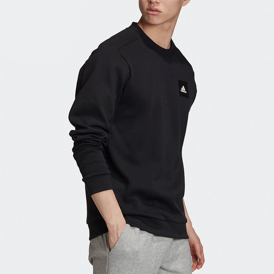 adidas Must Haves Crew Sweatshirt - Black FU0043 - 3