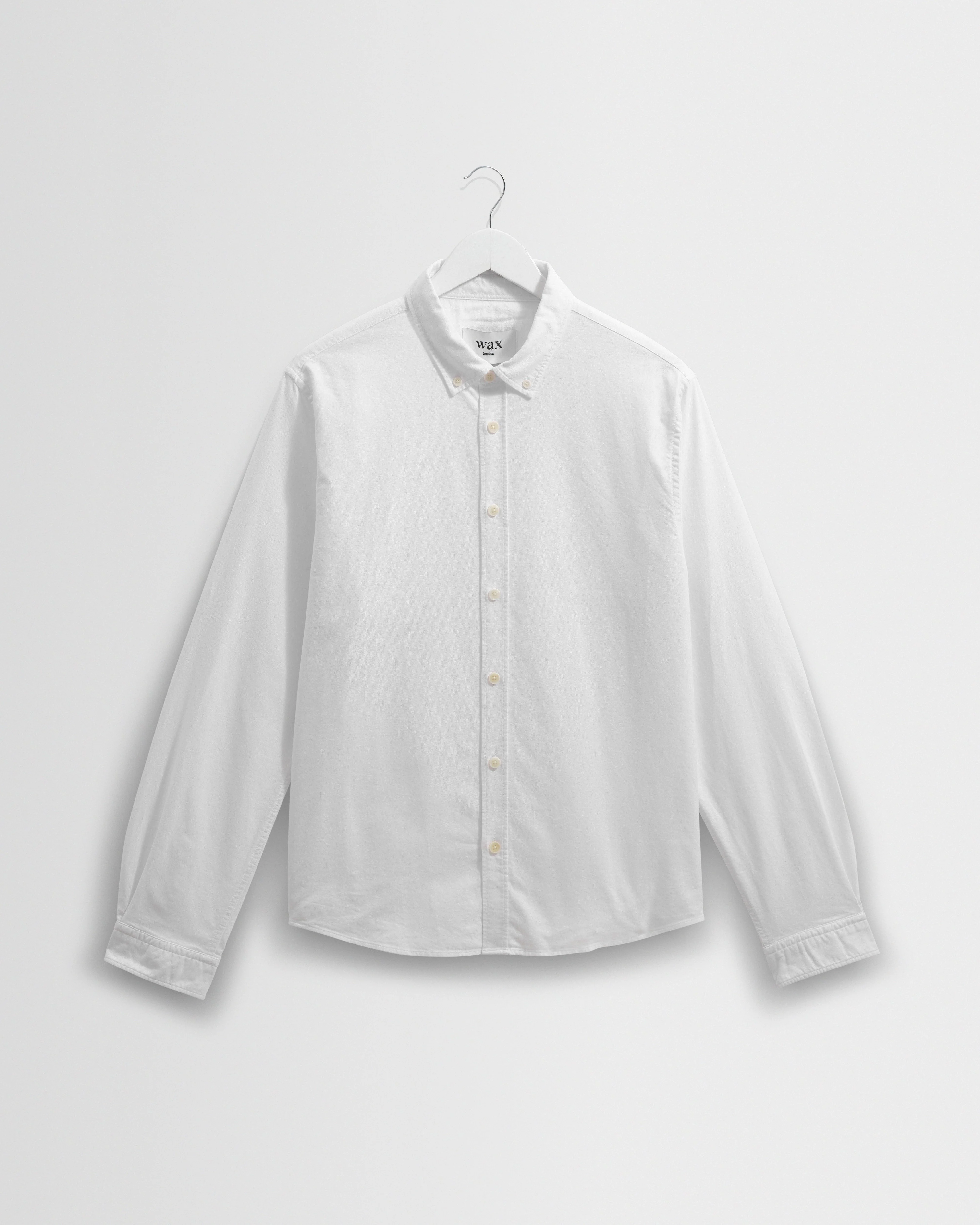Caspian - White Cotton Oxford Shirt - 1