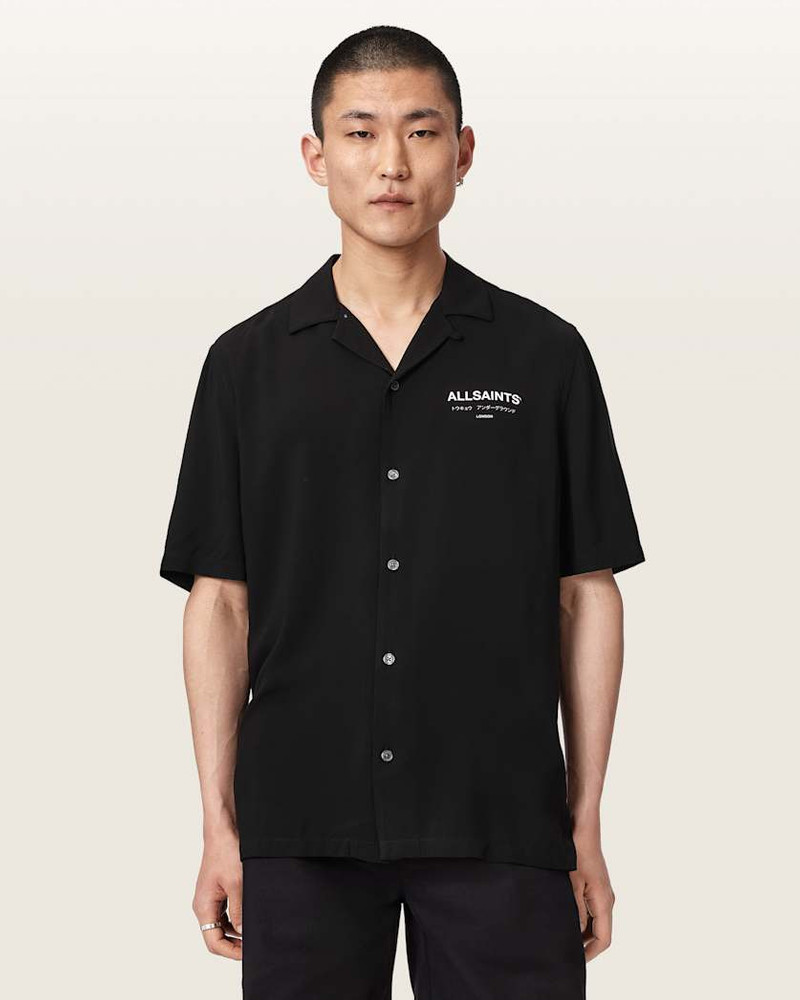 ALLSAINTS UNDERGROUND RELAXED FIT LOGO SHIRT outlook