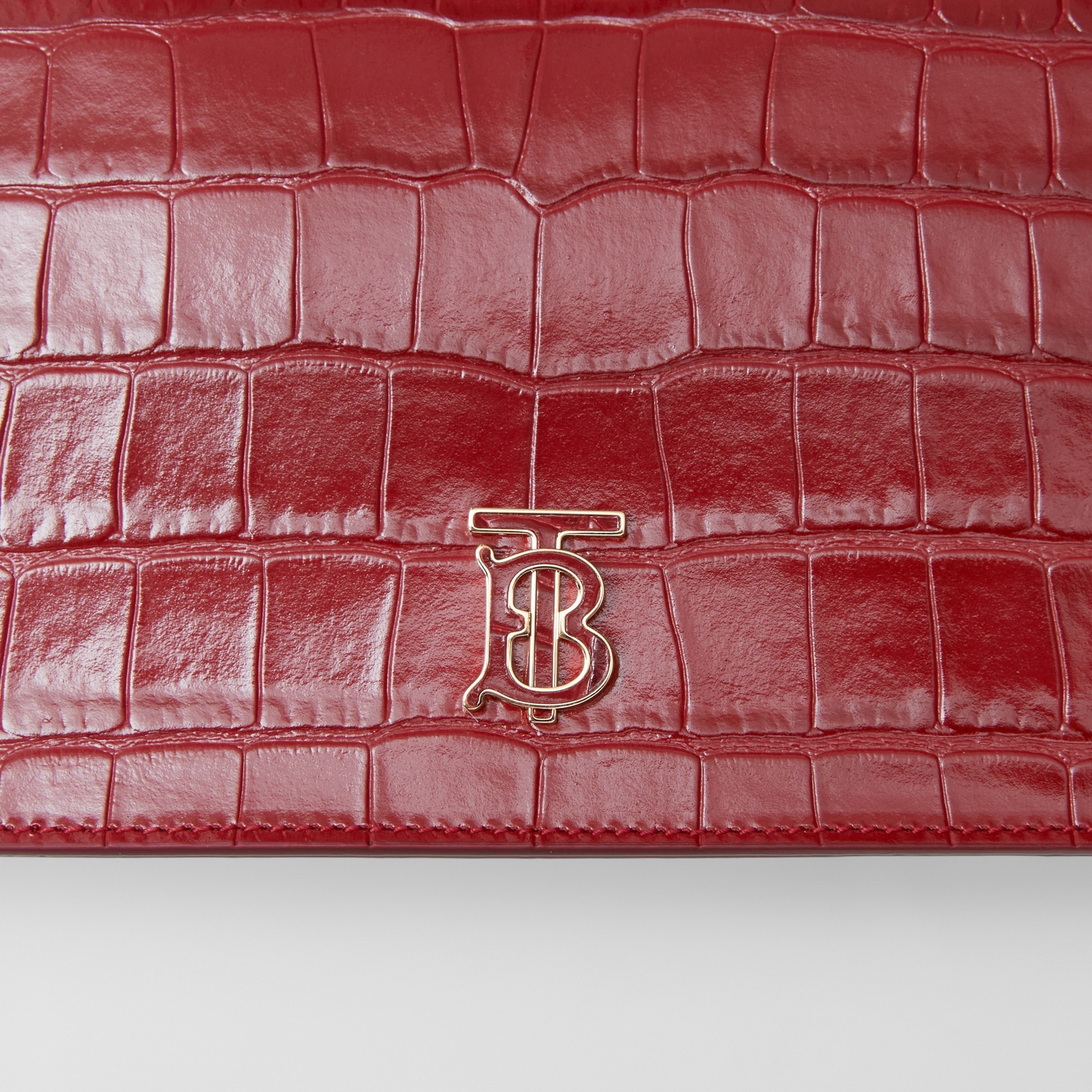 Embossed Leather TB Pouch - 2